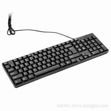 USB or PS2 Standard Keyboard with Special Texture Material, Nice Appearance